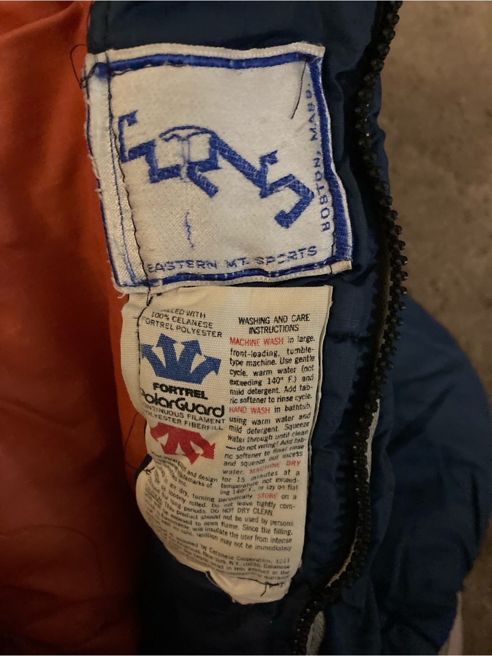 Eastern Mountain sports  polar guard sleeping bag.with stuff sack.